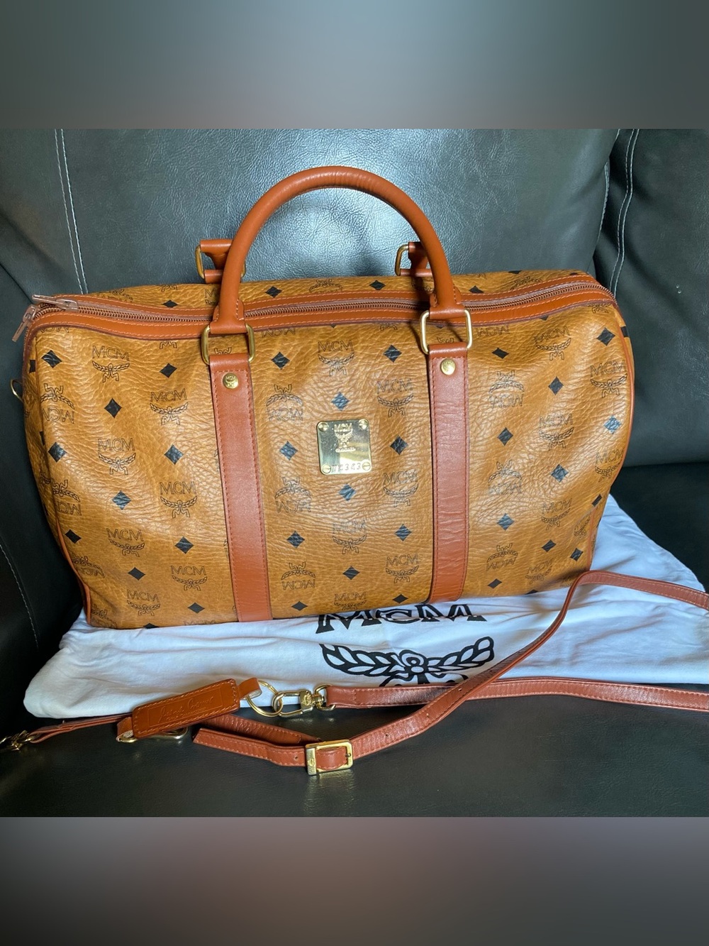MCM Visetos Weekender Bag